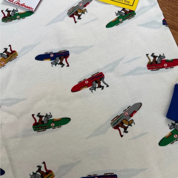 NWT Hanna Andersson Pajamas Kids Size 10 Bobsled - Picture 3 of 5